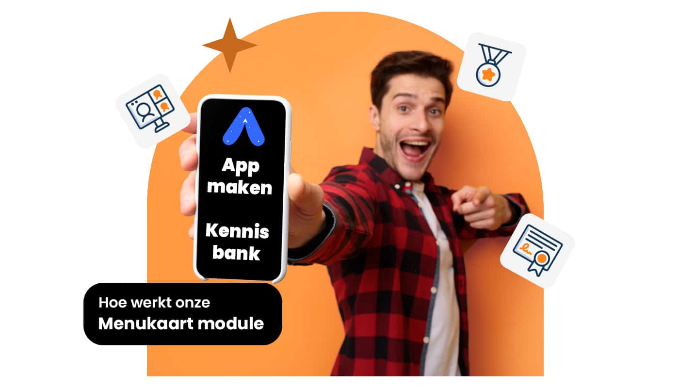 dit is een foto vanMenukaart module